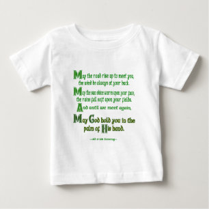 May the Road Rise to Meet You Irish Blessing Baby T-Shirt