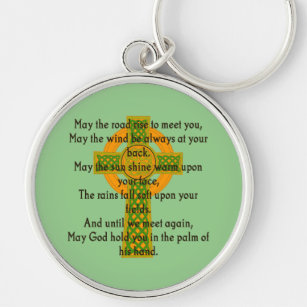 May The Road Rise To Meet You - Irish Quote  Key Ring