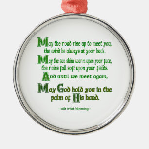 May the Road Rise To Meet You Metal Tree Decoration