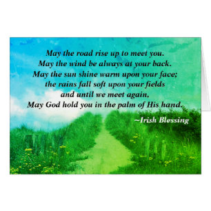 May the Road Rise up to meet you, Irish Card
