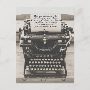 May the Road Rise Up to Meet You - Safe Travels Postcard