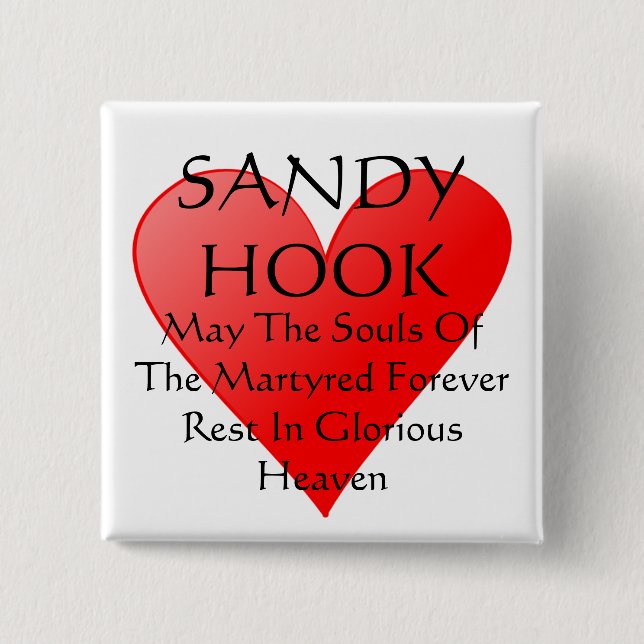 MAY THE SOULS OF THE MARTYRED REST IN... 15 CM SQUARE BADGE (Front)
