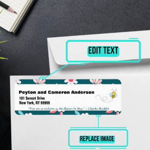 May Themed Personalised Address