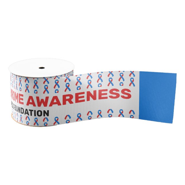 May-Thurner Syndrome Awareness Pattern Ribbon Grosgrain Ribbon (Spool)