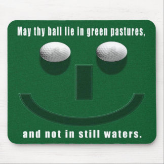 may thy ball lie in green pastures mouse mat/pad mat