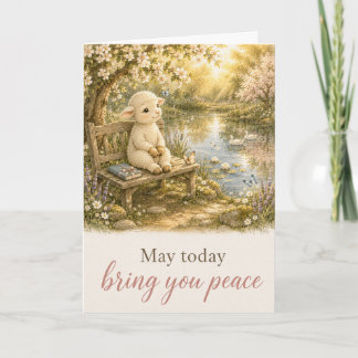 May Today Bring You Peace Get Well Card