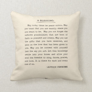 May today there be peace within cushion