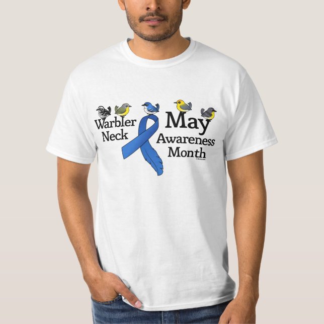 May Warbler Neck Awareness Month T-Shirt (Front)