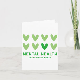 May We Wear Green Mental Health Awareness Month Card