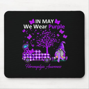 May We Wear Purple Fibromyalgia Awareness Gifts Mouse Mat