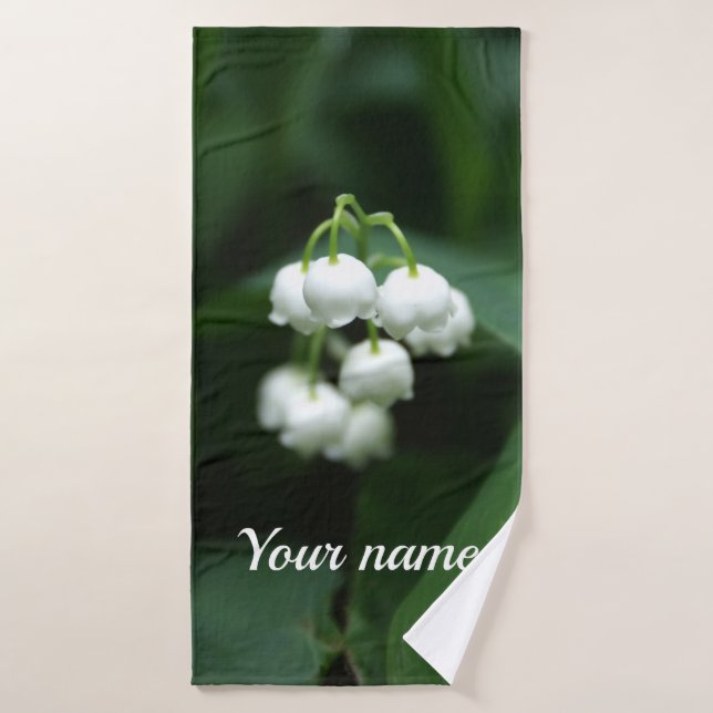 May white lilies bath towel set (Bath Towel)