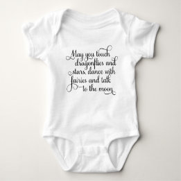 May you dance with fairies Irish Blessing Baby Bodysuit