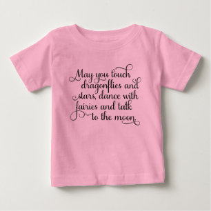 May you dance with fairies Irish Blessing Baby T-Shirt