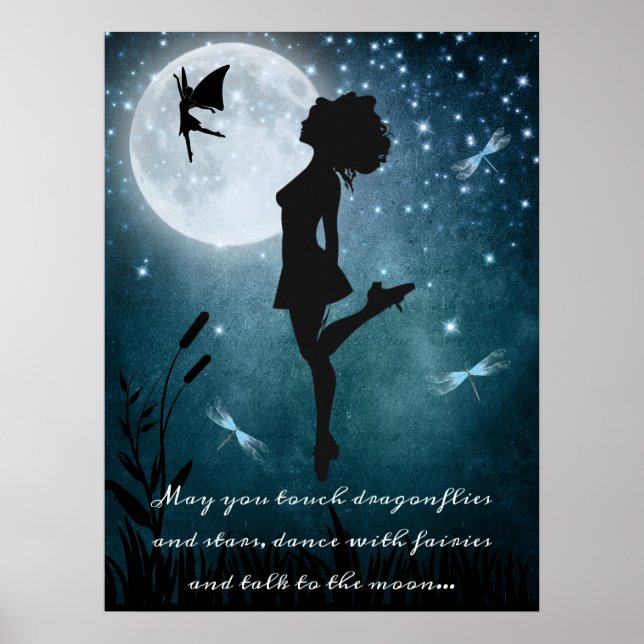 May You Dance with Fairies Irish Dance Hard Shoe Poster (Front)