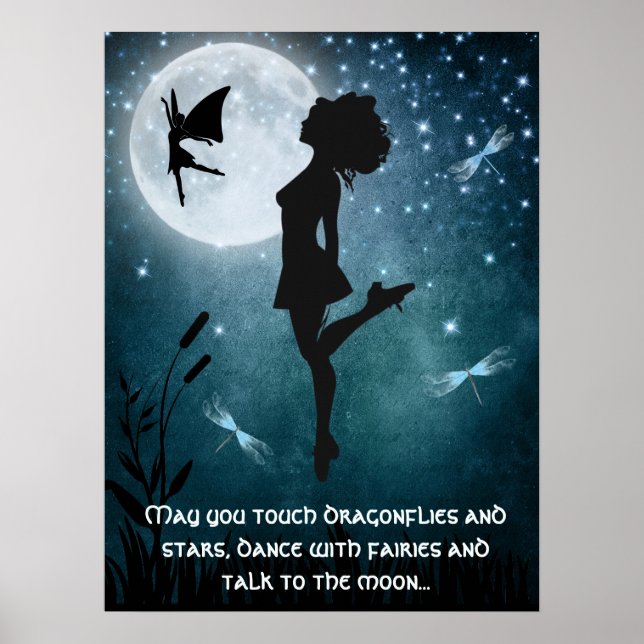 May You Dance with Faries Irish Dance Hard Shoe Poster (Front)