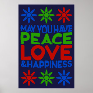 May You Have Peace, Love & Happiness Wall Art