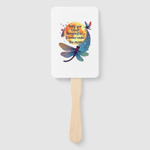 May You Touch Dragonflies And Stars Dance With Fai Hand Fan