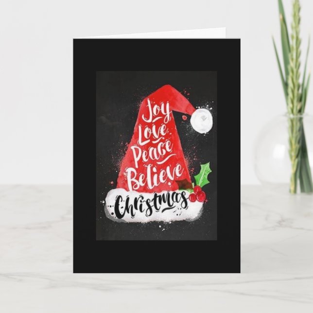 MAY YOUR CHRISTMAS BE CHEERY AND BRIGHT HOLIDAY CARD (Front)