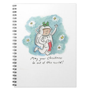 May your Christmas be out of this world Notebook