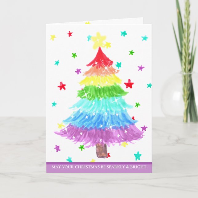 May Your Christmas be Sparkly and Bright Card (Front)