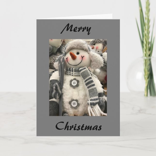 MAY YOUR CHRISTMAS BE WHITE AND MERRY HOLIDAY CARD (Front)