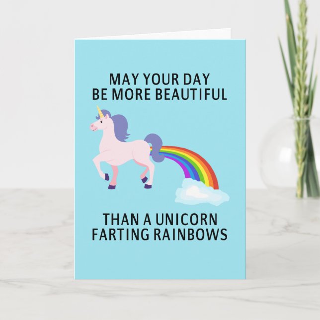 May Your Day Be More Beautiful Card (Front)