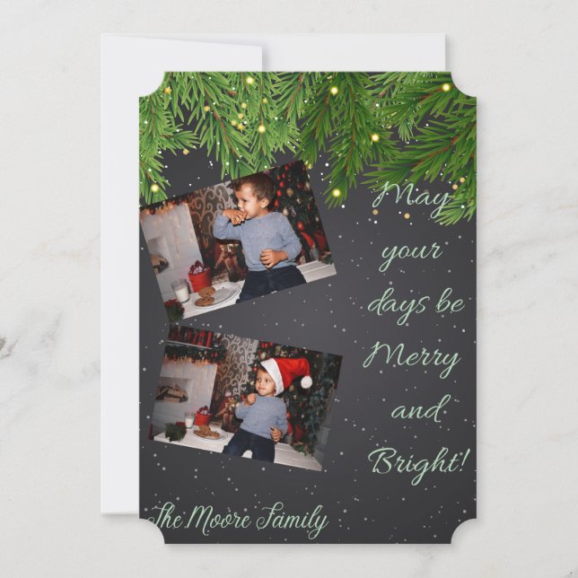 May Your Days be Merry and Bright Holiday Card (Front)