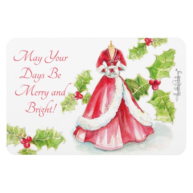 May Your Days be Merry... by Heather French Henry Magnet (Horizontal)