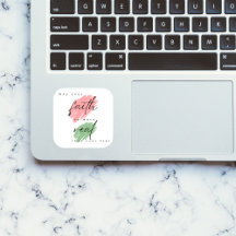 May your faith | Christian sticker | Religious