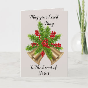 May your Heart Ring Christmas Greeting Card