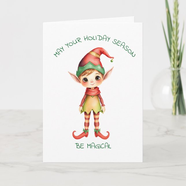 May Your Holiday Season be Magical Card (Front)