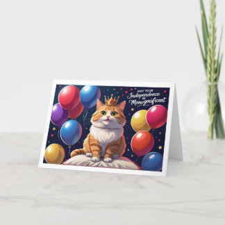 May Your Independence Be Meowgnificent – Cat Thank You Card