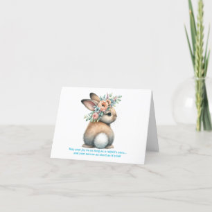 May Your Joy Be As Long As A Rabbit's Ears  Holiday Card