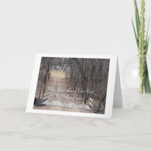 May Your Loved One Rest In Perfect Peace on a Card