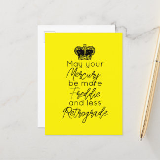 May your Mercury be more Fred & less Retrograde Postcard