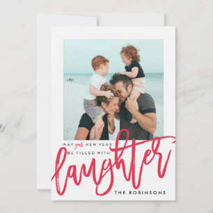 May Your New Year Be filled with laughter Holiday Card