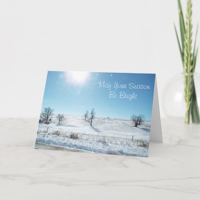 May your Season be Bright Christmas Card (Front)