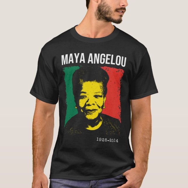 Maya Angelou - Black History Month T-Shirt (Front)