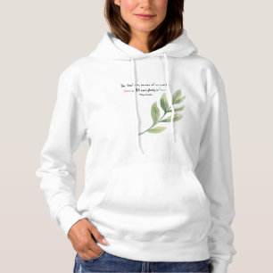 Maya Angelou Quote No One of Us Is Free Hoodie