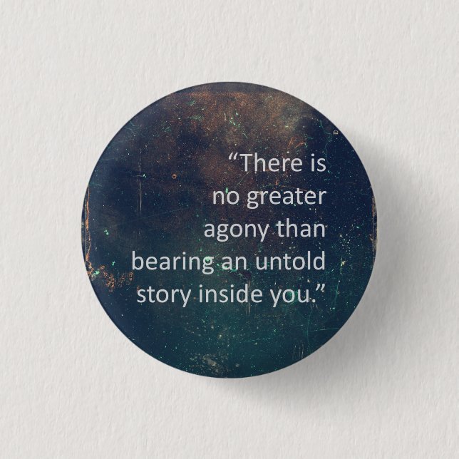 Maya Angelou Writing Quote 3 Cm Round Badge (Front)
