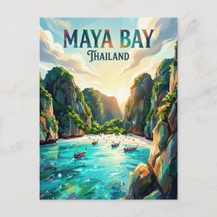 Maya Bay Thailand Postcard