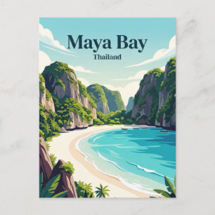 Maya Bay Thailand Postcard