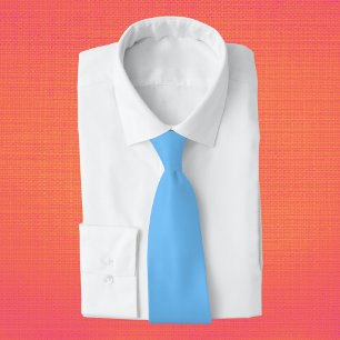 Maya Blue Solid Colour Tie