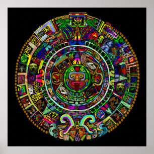 Maya Calendar by Myztico Poster