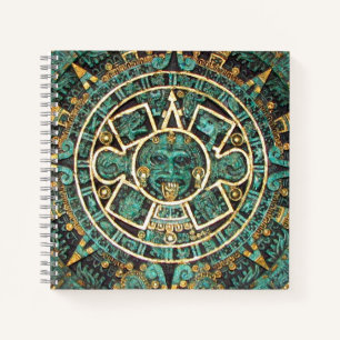 Maya civilisation culture technics Aztec calendar Notebook
