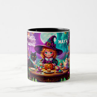 MAYA ~ HALLOWEEN Greetings ~ Witchful Thinking ~ Two-Tone Coffee Mug