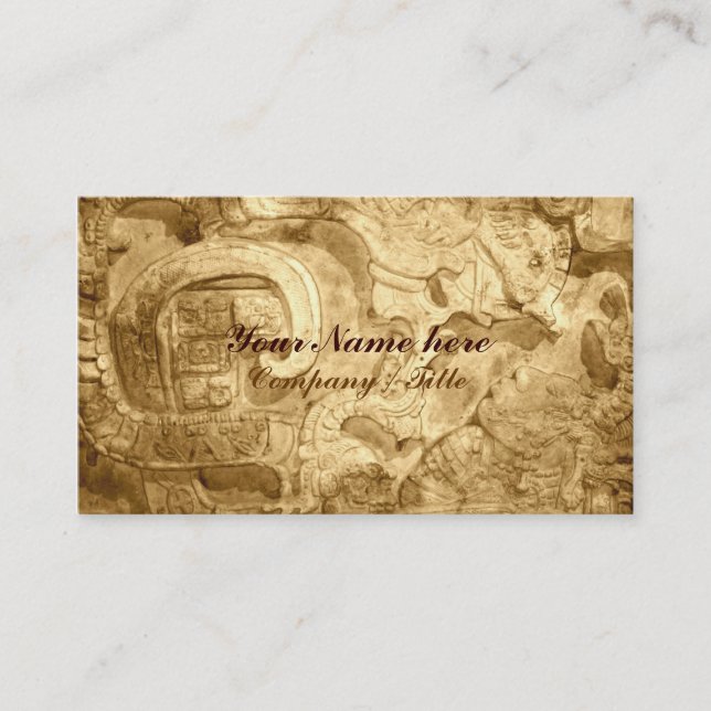 Maya Motif Business Card (Front)