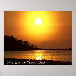 Maya Riviera Cancun Mexico Caribbean Sea at Dawn Poster