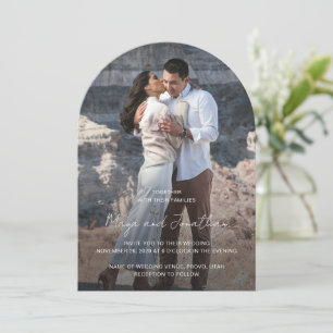 Maya Simple Photo Modern Wedding Invitation