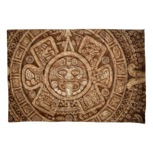 Maya Tribal Pagan: Ornamental Texture Pillowcase